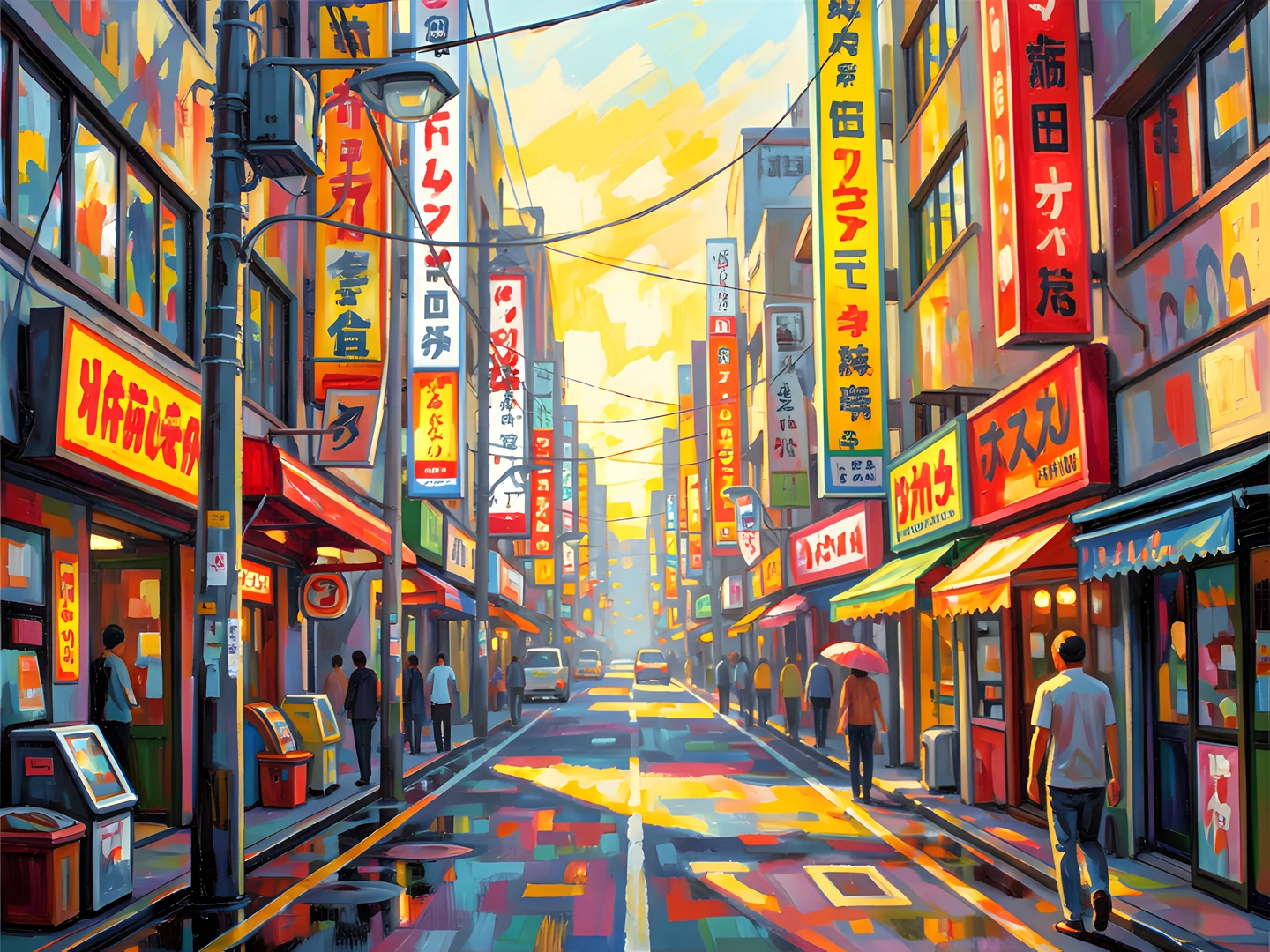 Tokyo Garden Scene