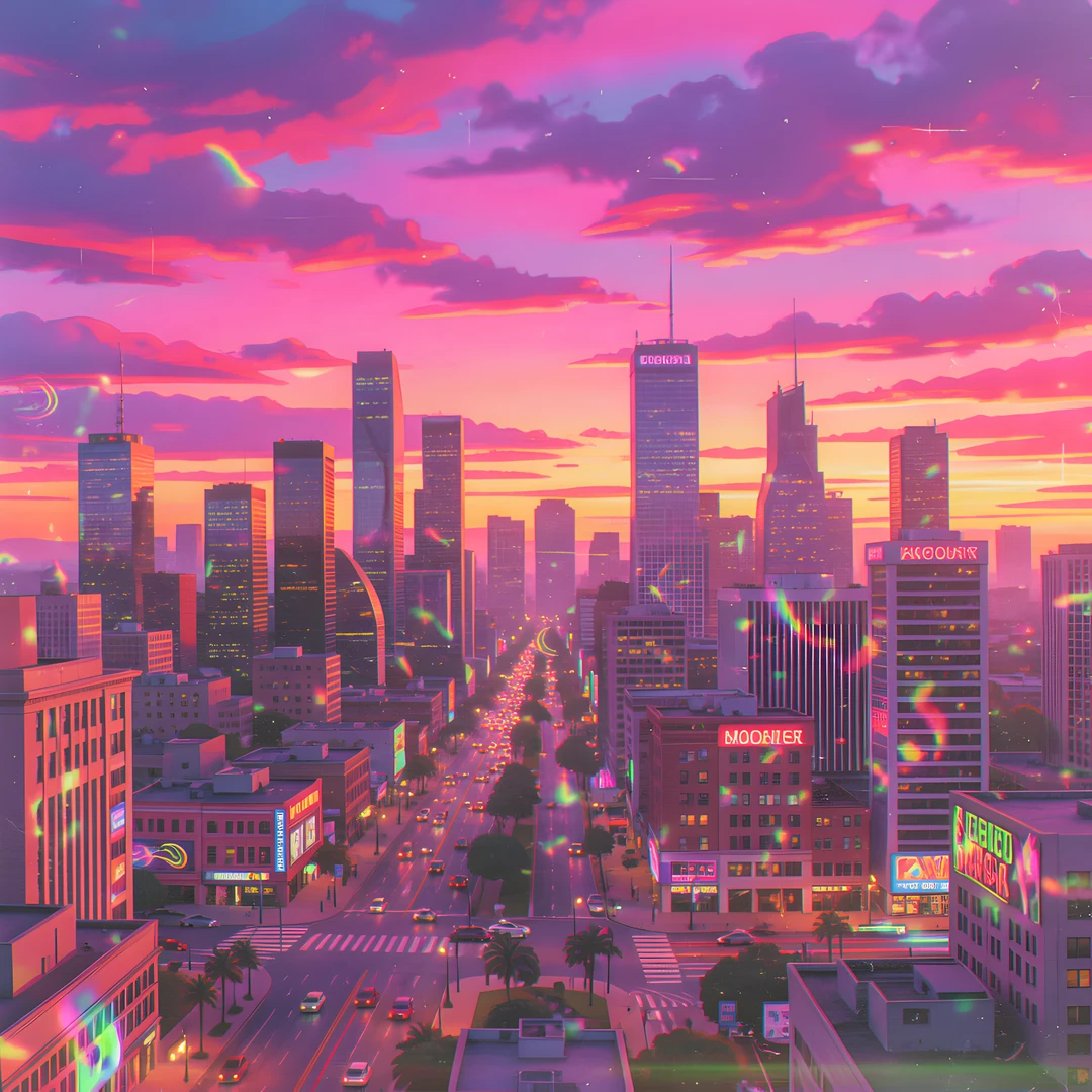 Retro Sunset Haze
