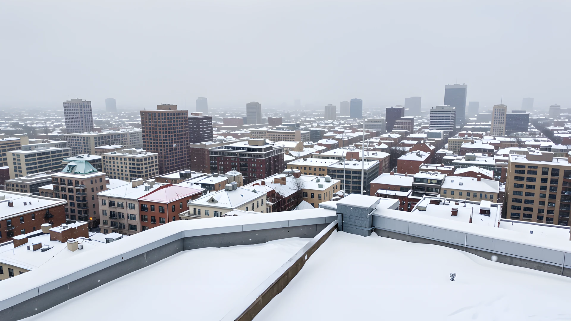 Snowy Cityscape