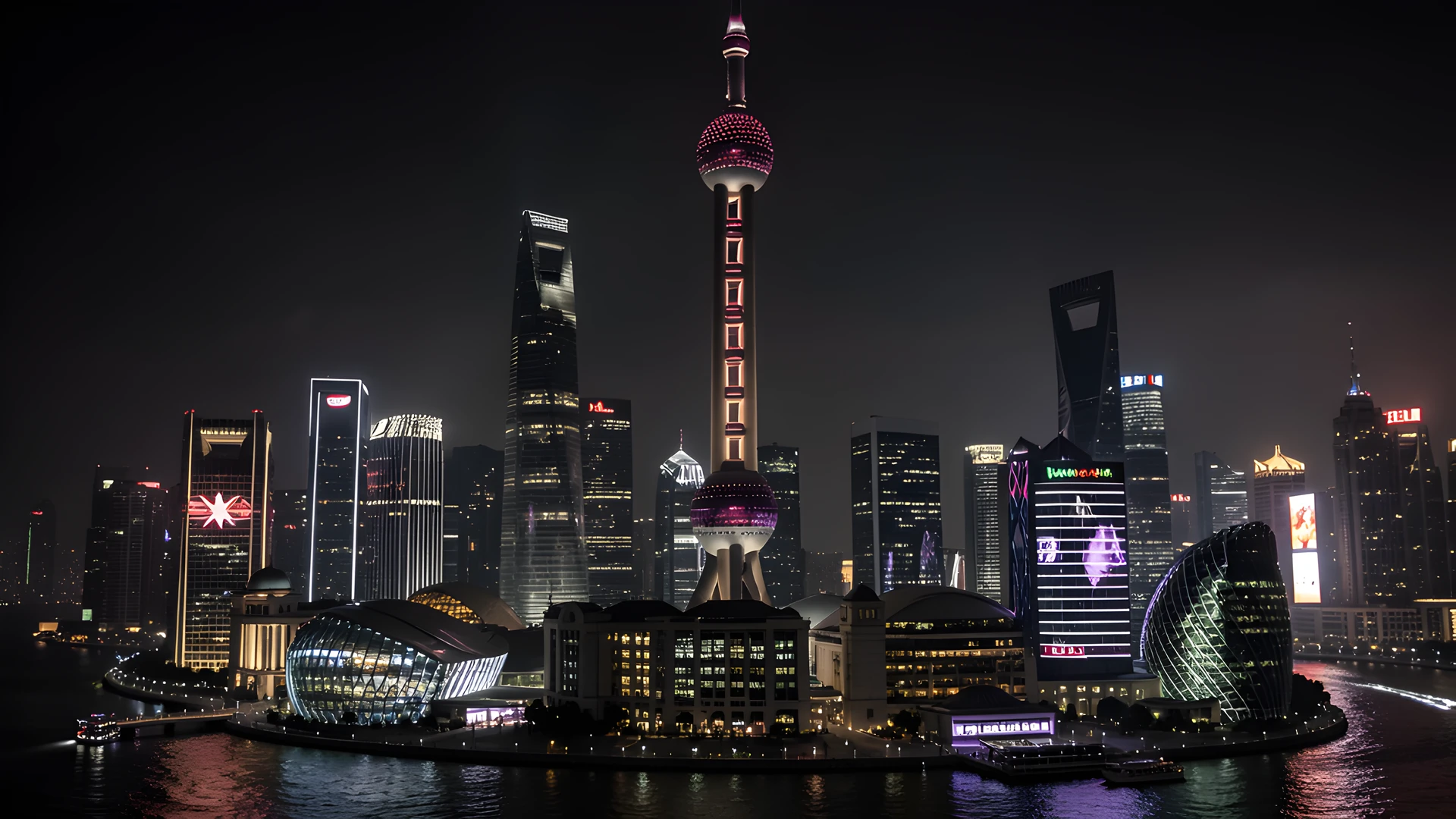 Shanghai Night Sky