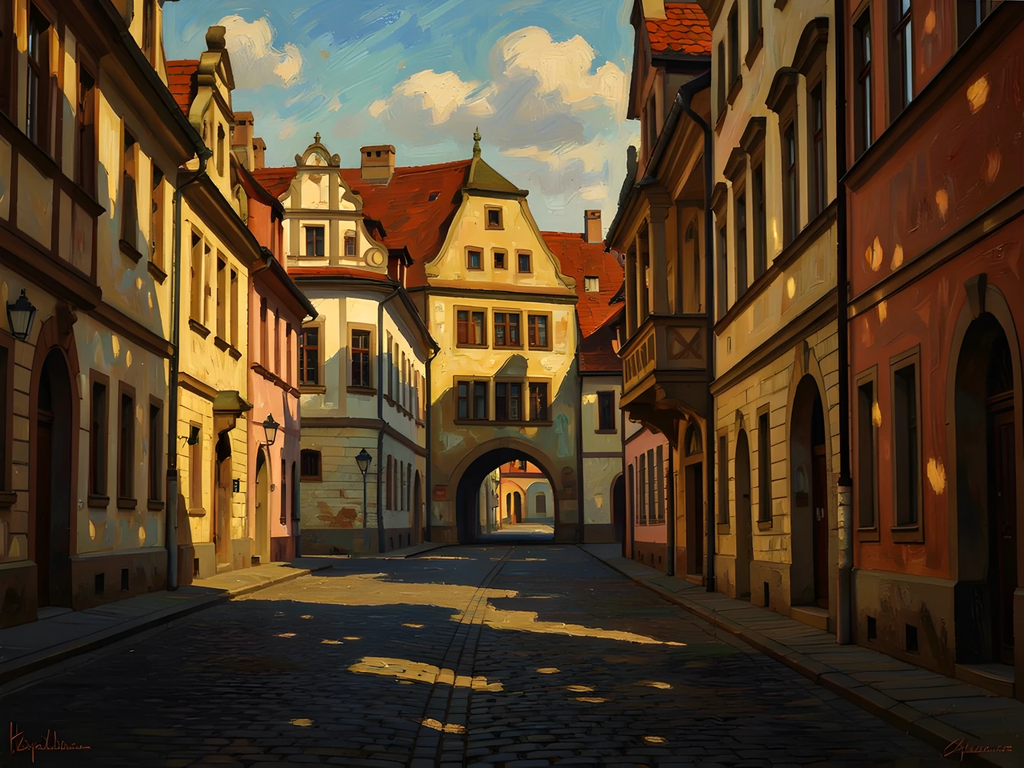 Dark Cityscape Morning
