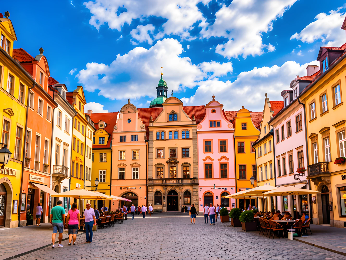 Prague Street Scene
