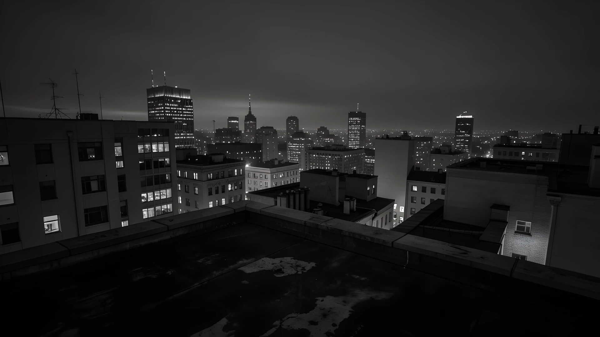 City Night Skyline