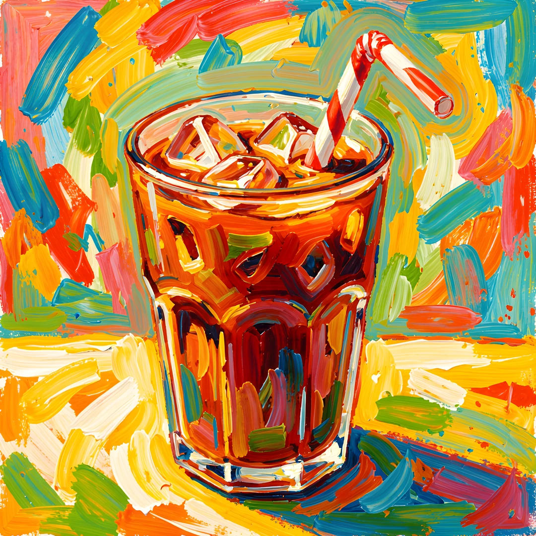 Impressionist Coffee Scene