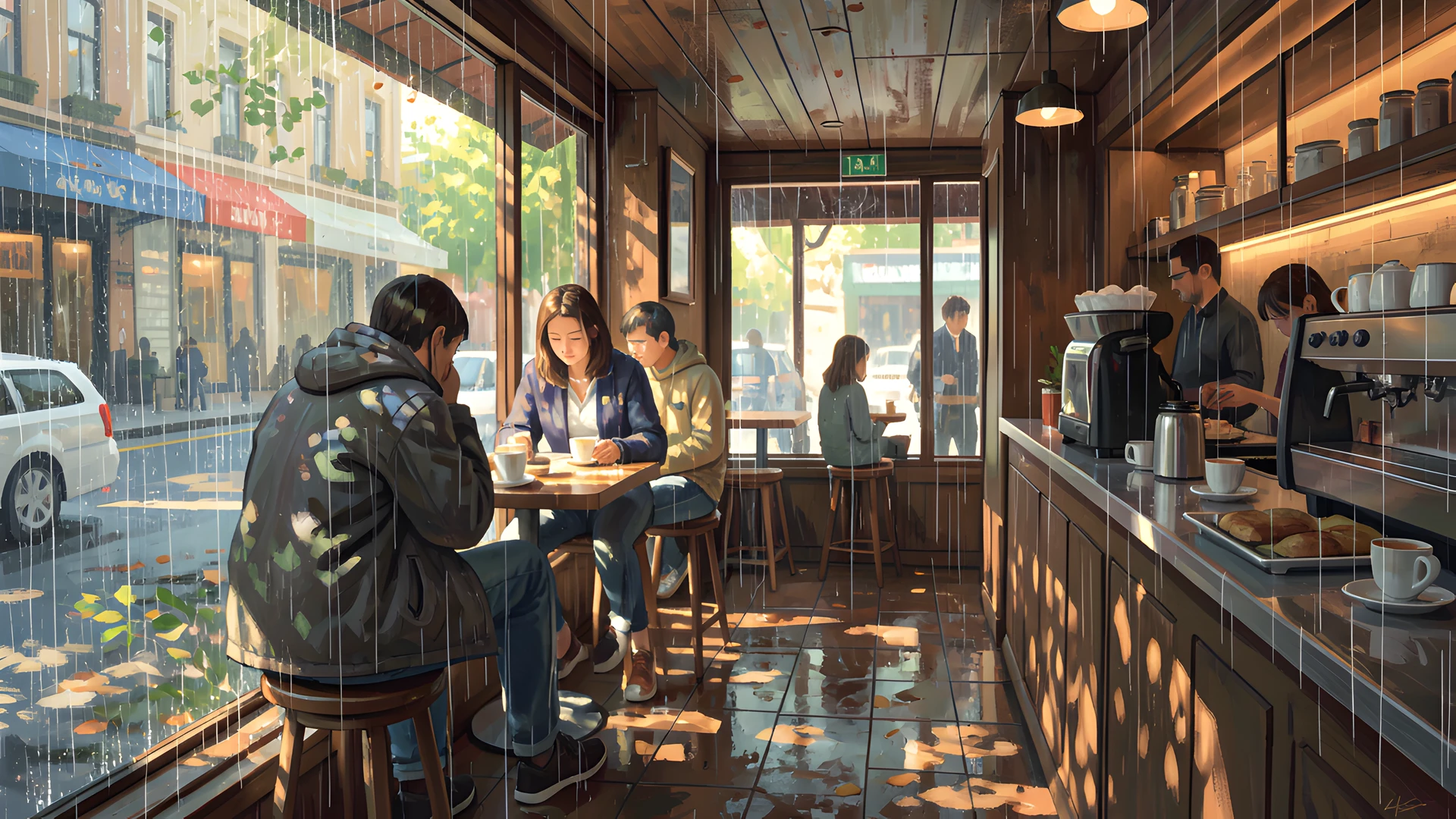 Parisian Cafe Scene