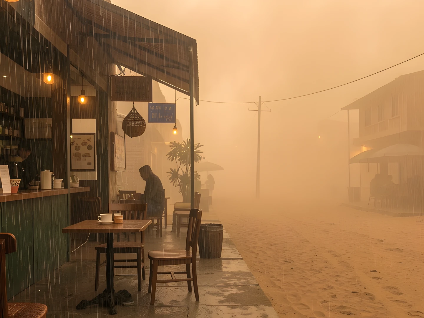 Morning Coffee Scene