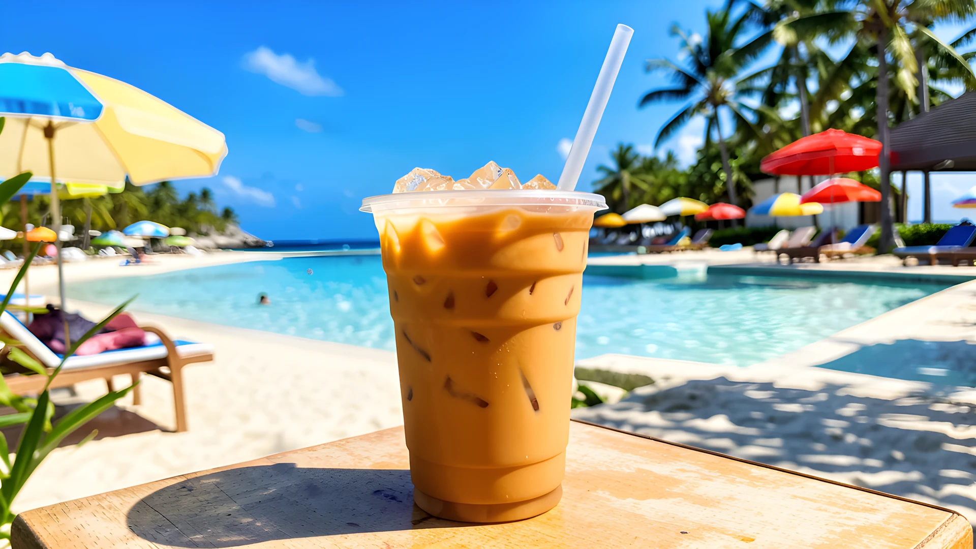 Icy Coffee Scene