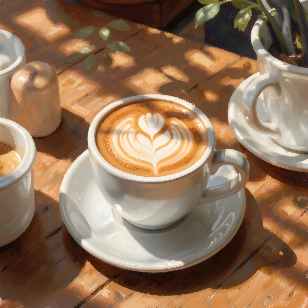 Morning Coffee Scene