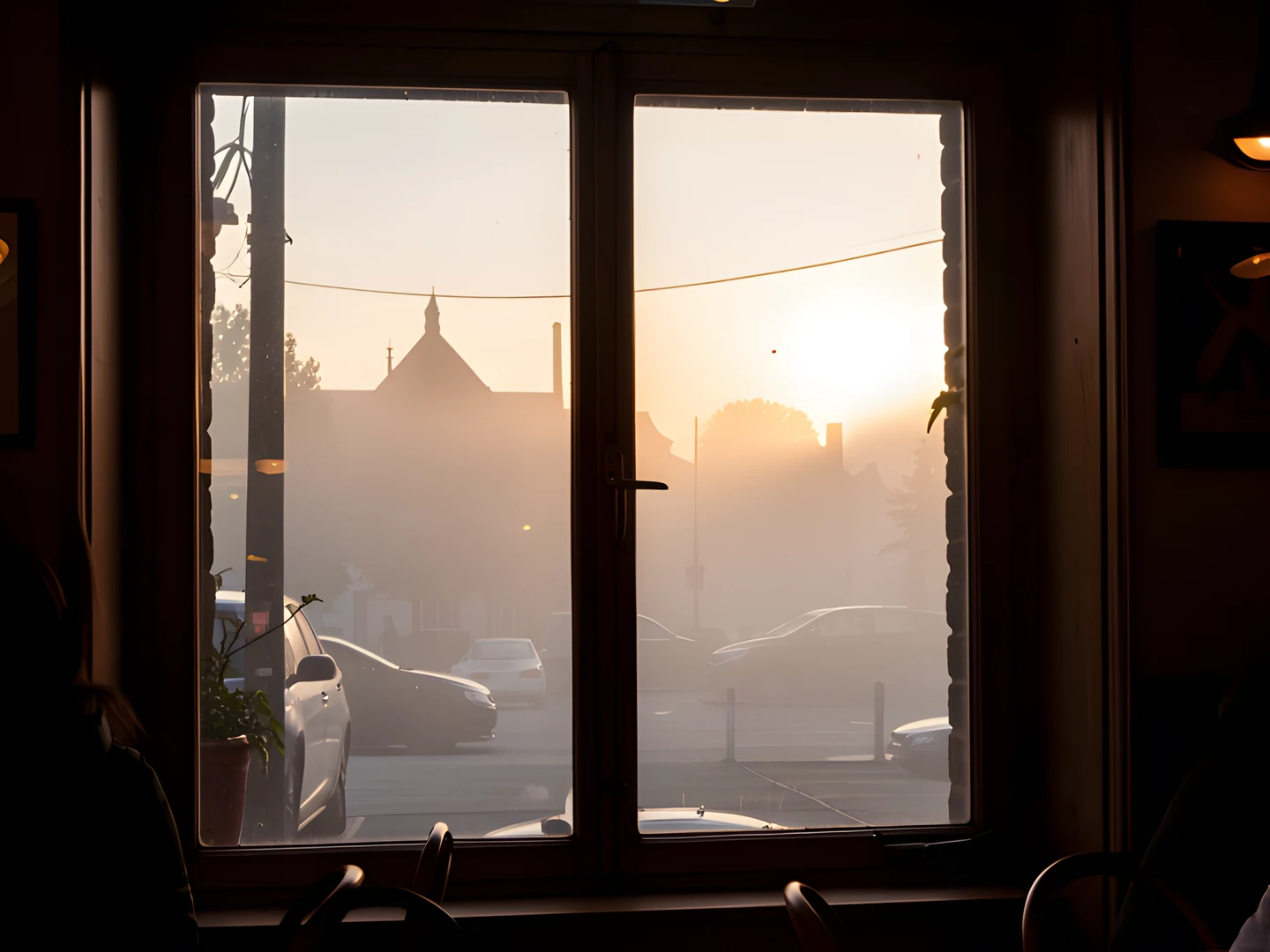 Morning Coffee Scene