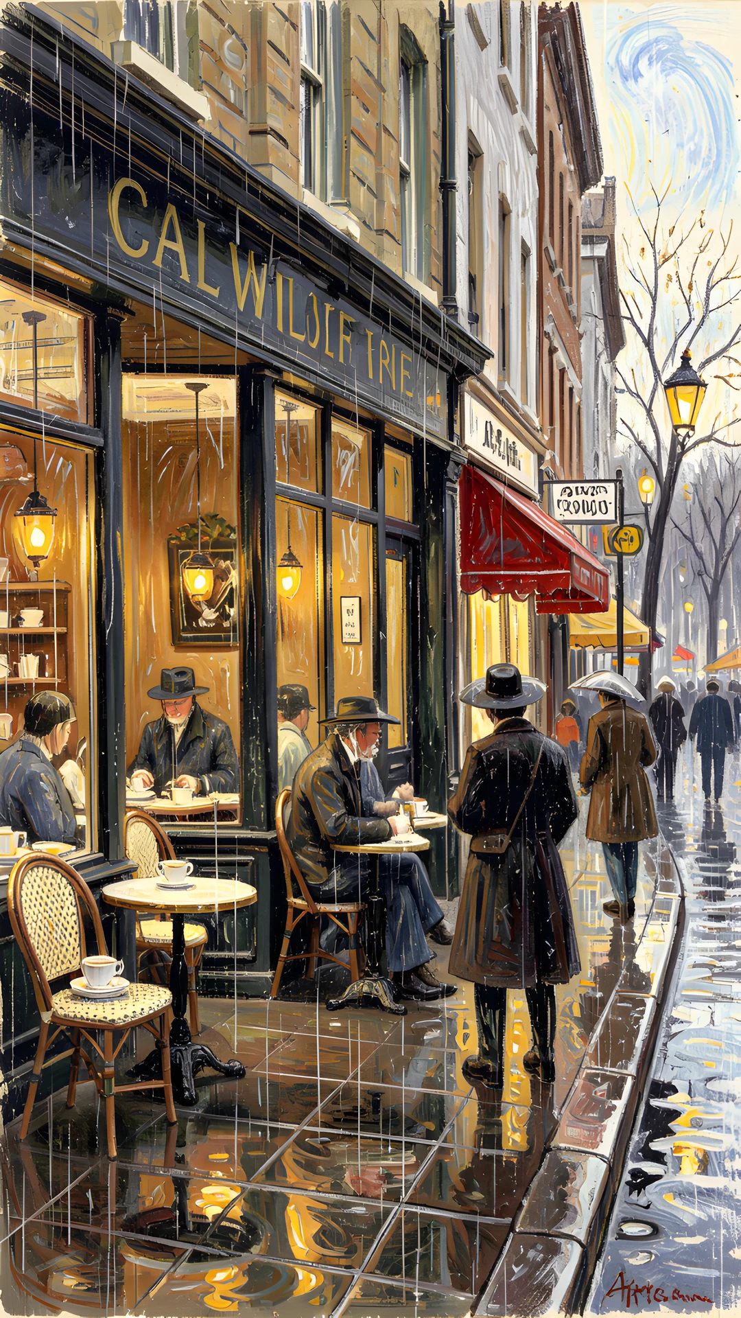 Rainy Coffee Shop