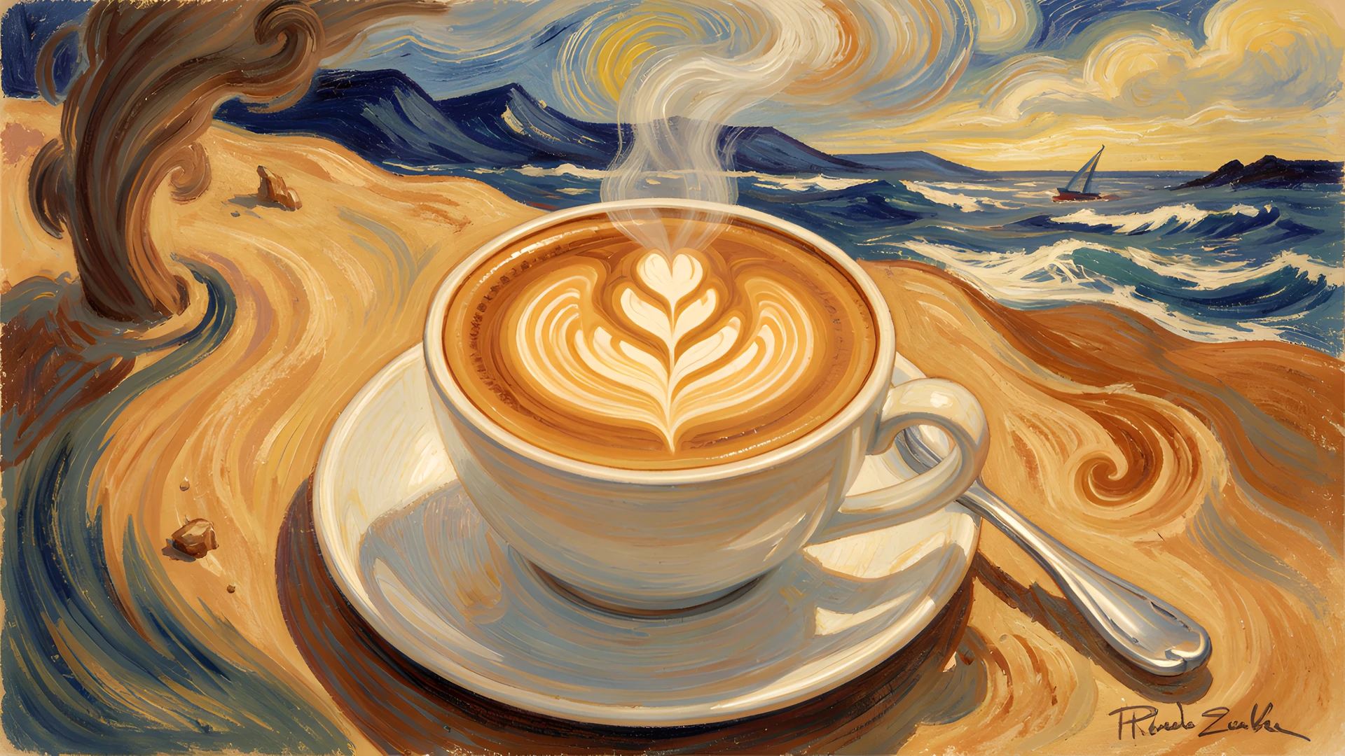 Morning Coffee Scene