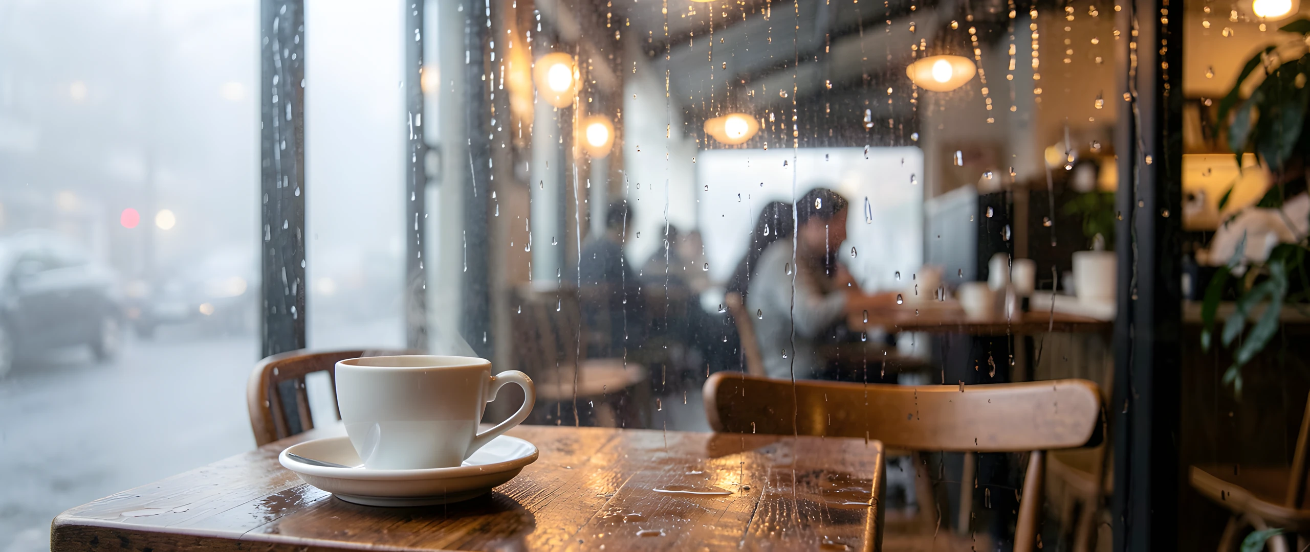 Rainy Coffee Shop