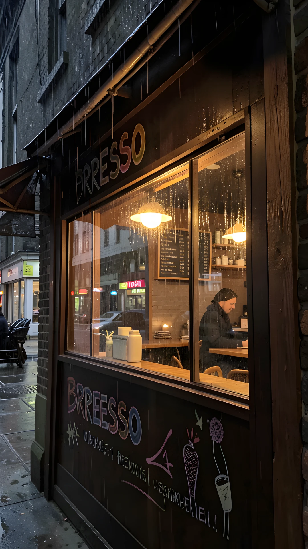 Rainy Night Scene