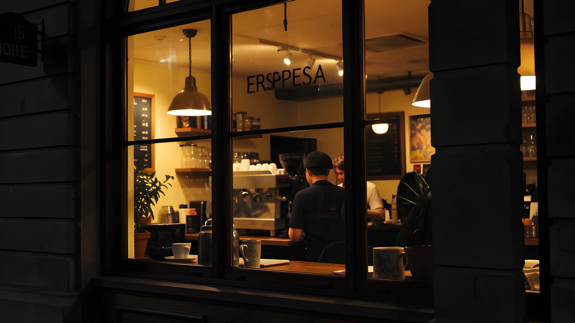 Coffee Shop Scene