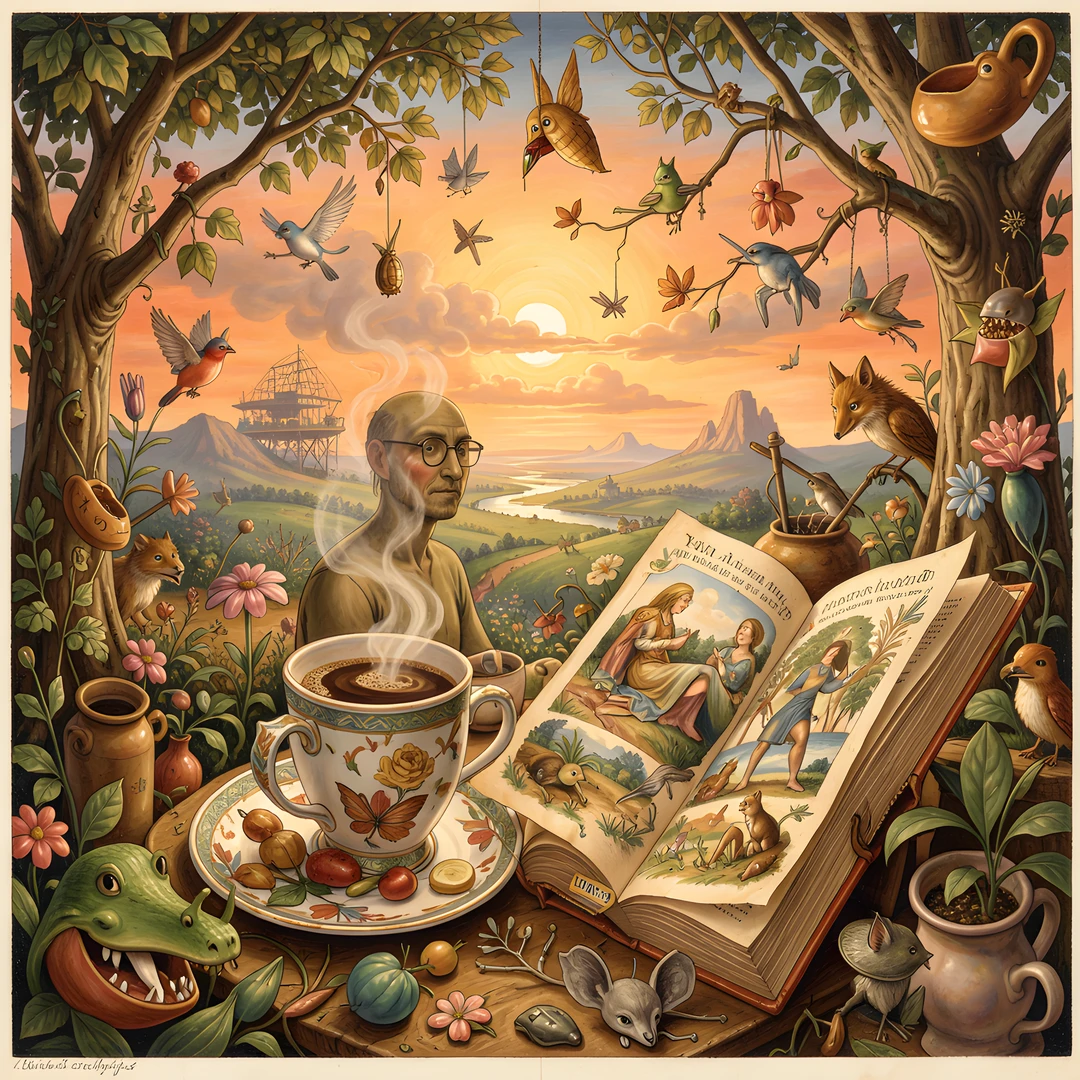 Morning Coffee Scene