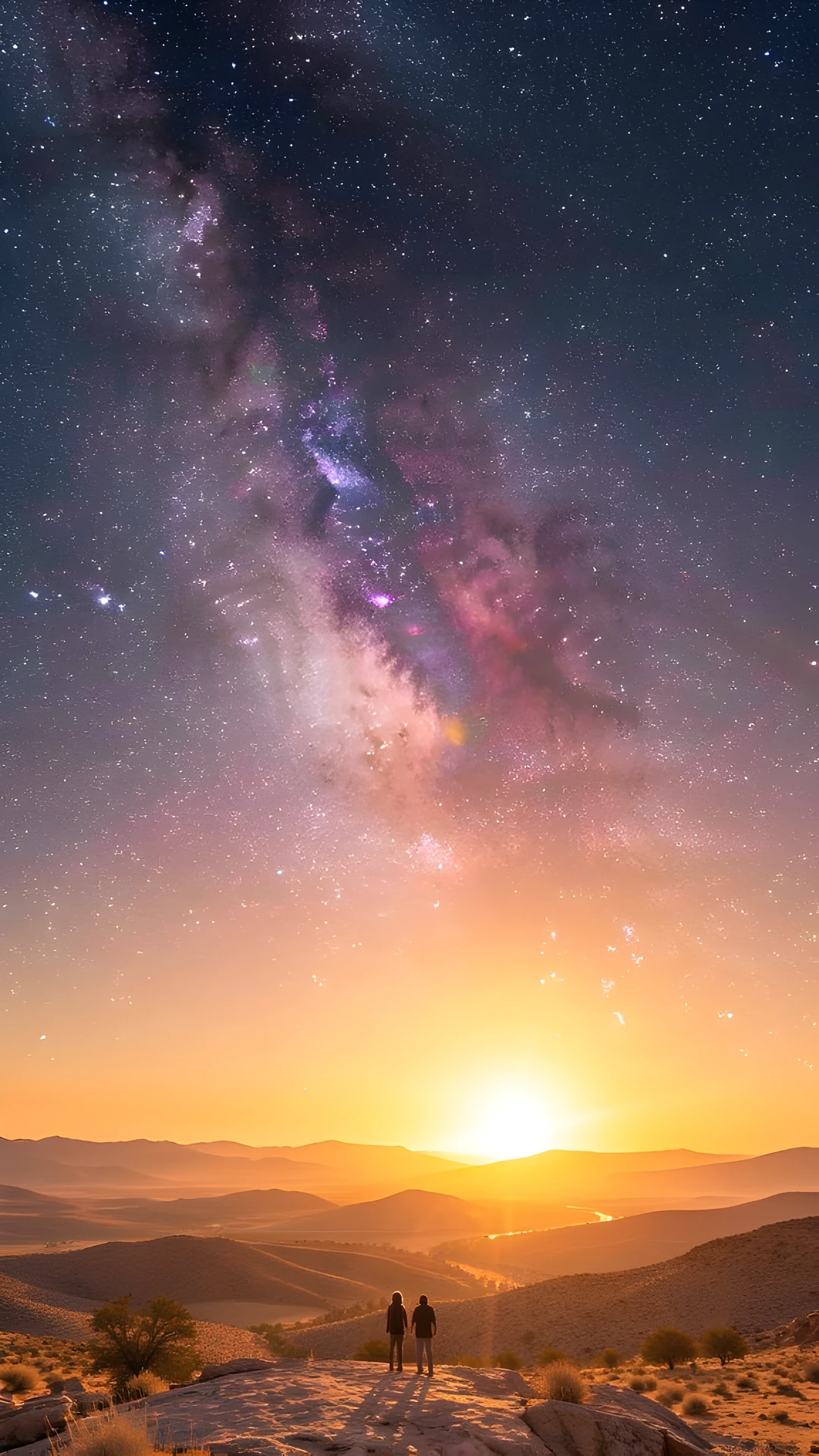 Cosmic Sunset Clouds