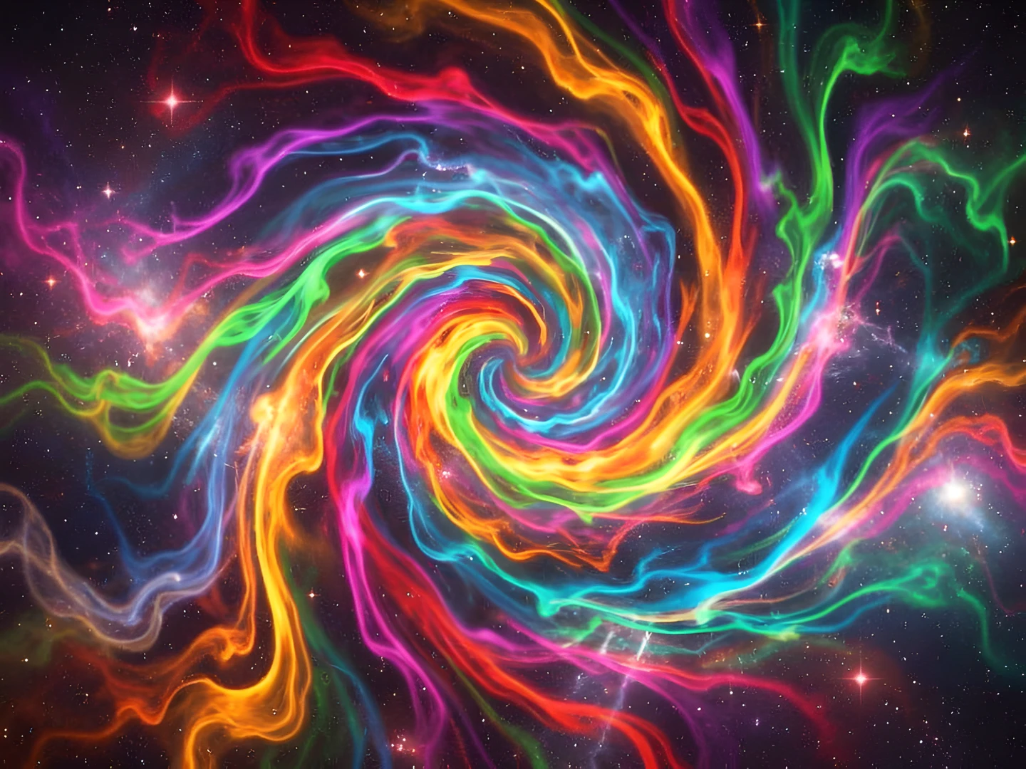 Galactic Rainbow Swirl