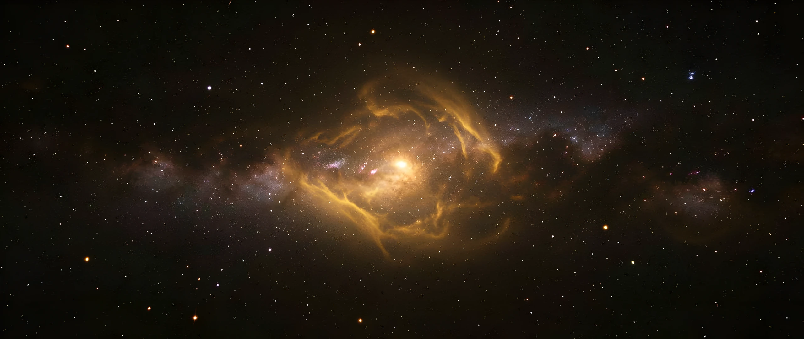 Golden Nebula Glow