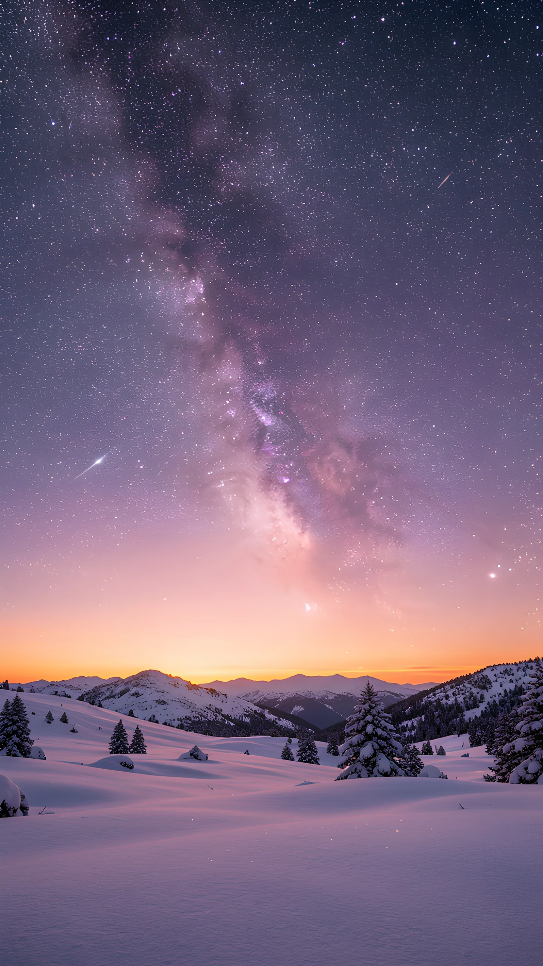 Galaxy Snow Storm
