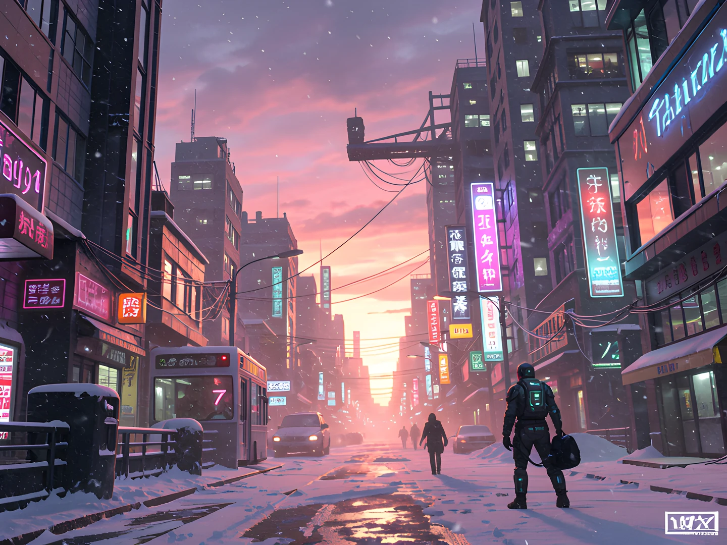 Neon Snow Glow