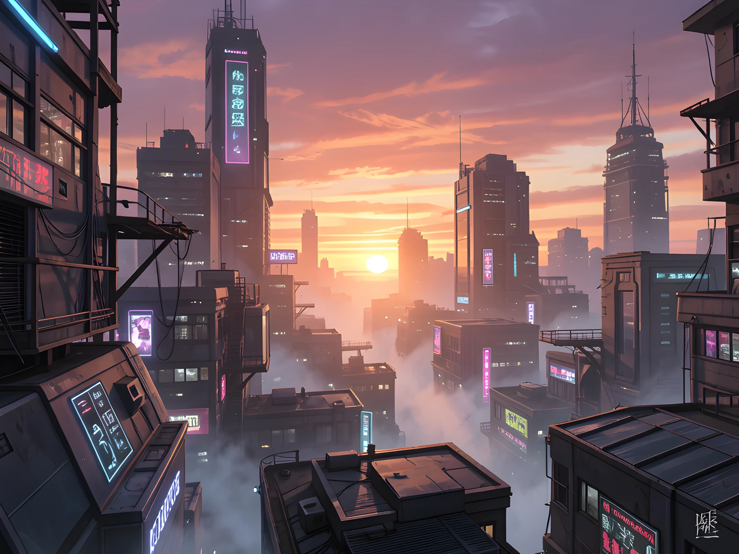 Glowing City Ruins