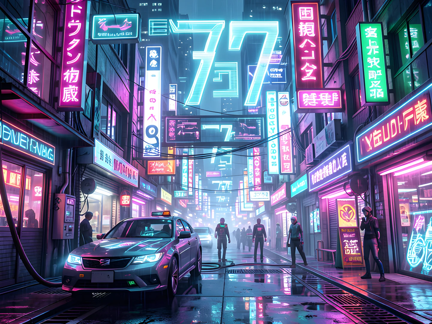 Neon Cityscape