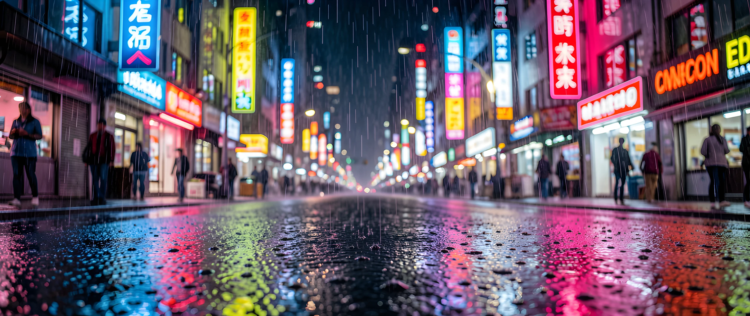 Neon City Rain