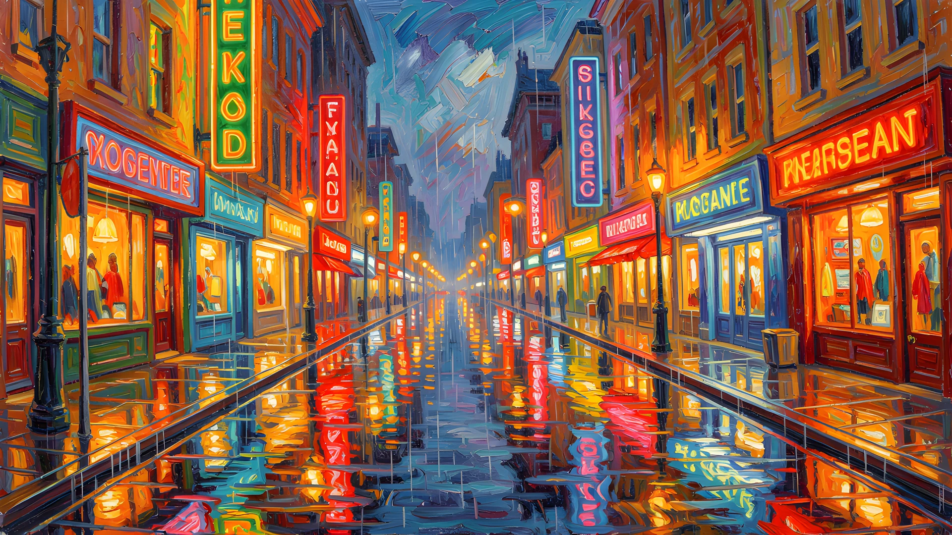 Impressionist City Nights