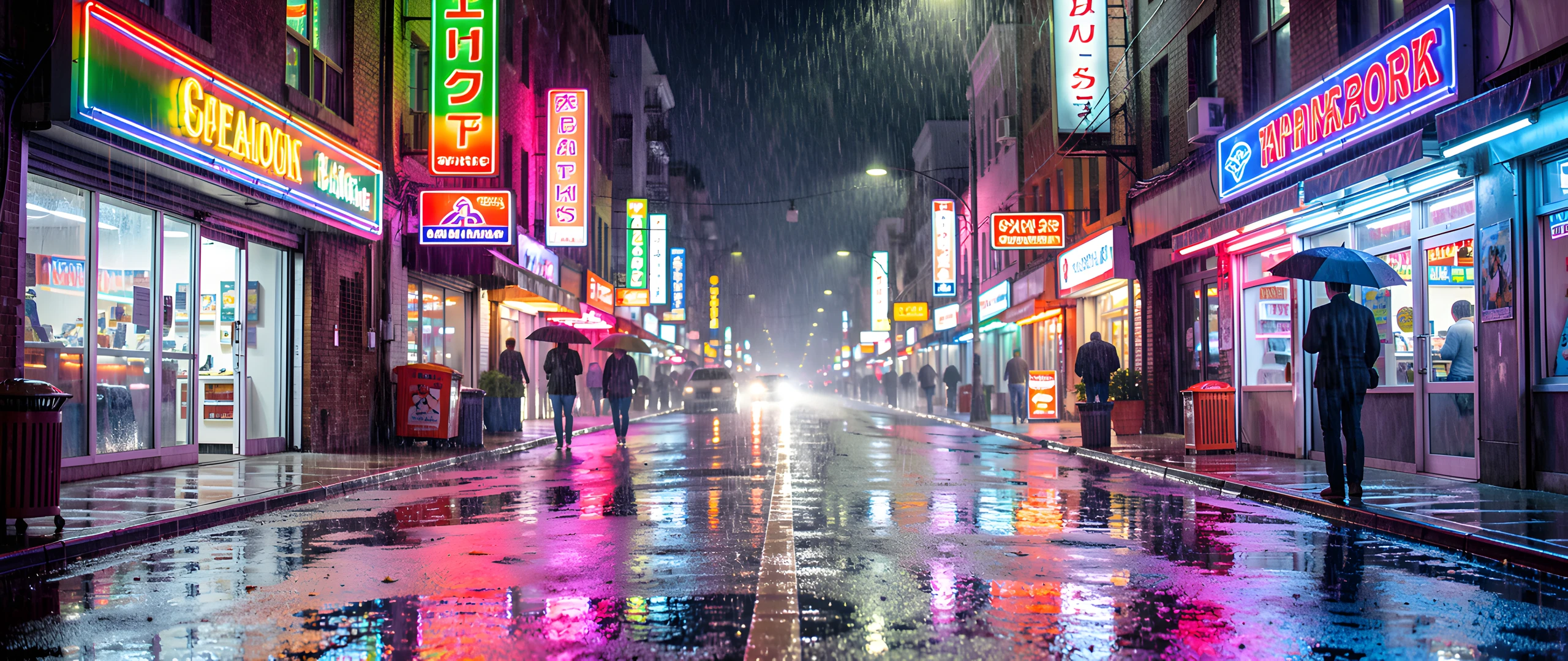 Neon City Streets