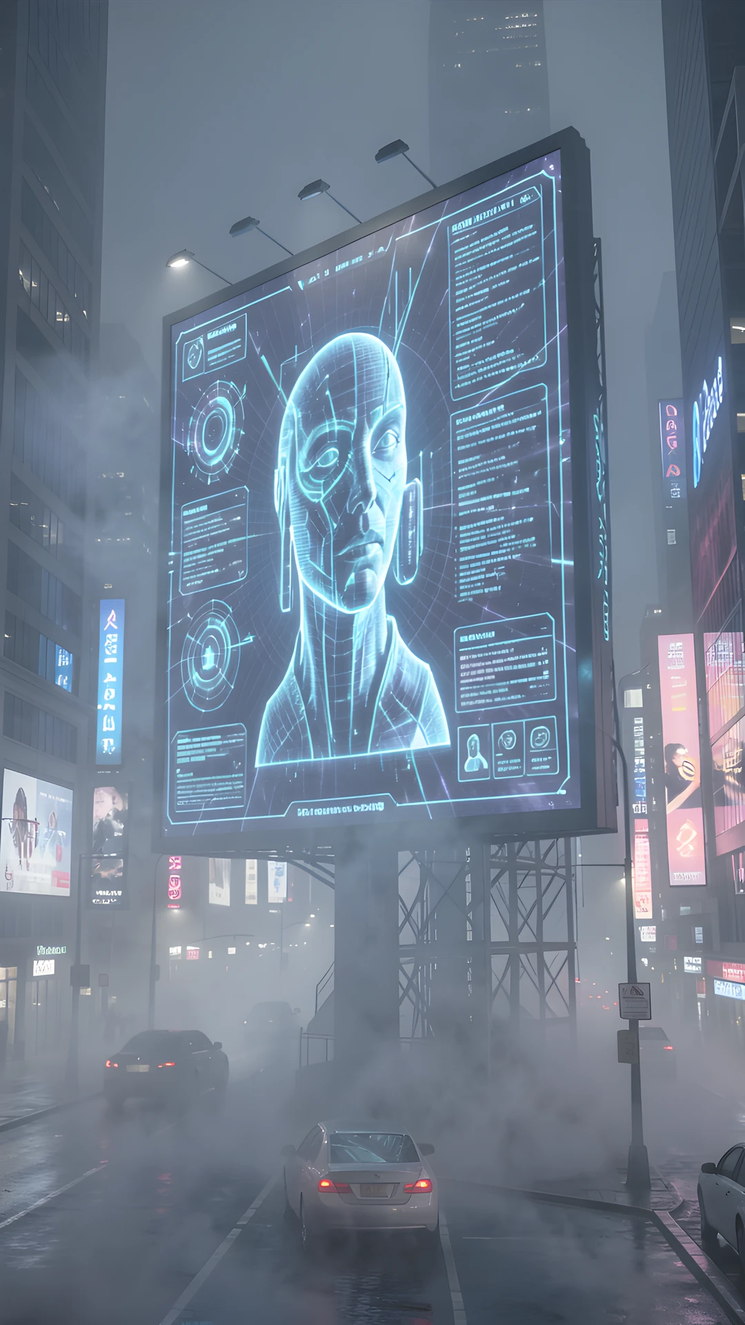 Digital Neon Haze