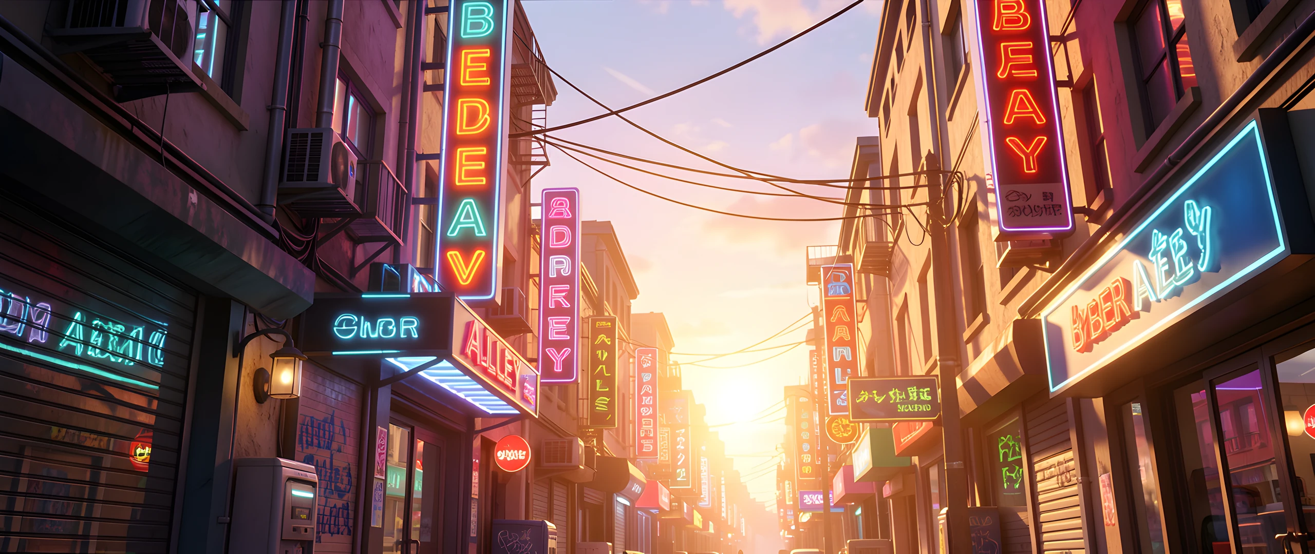 Neon Cityscape