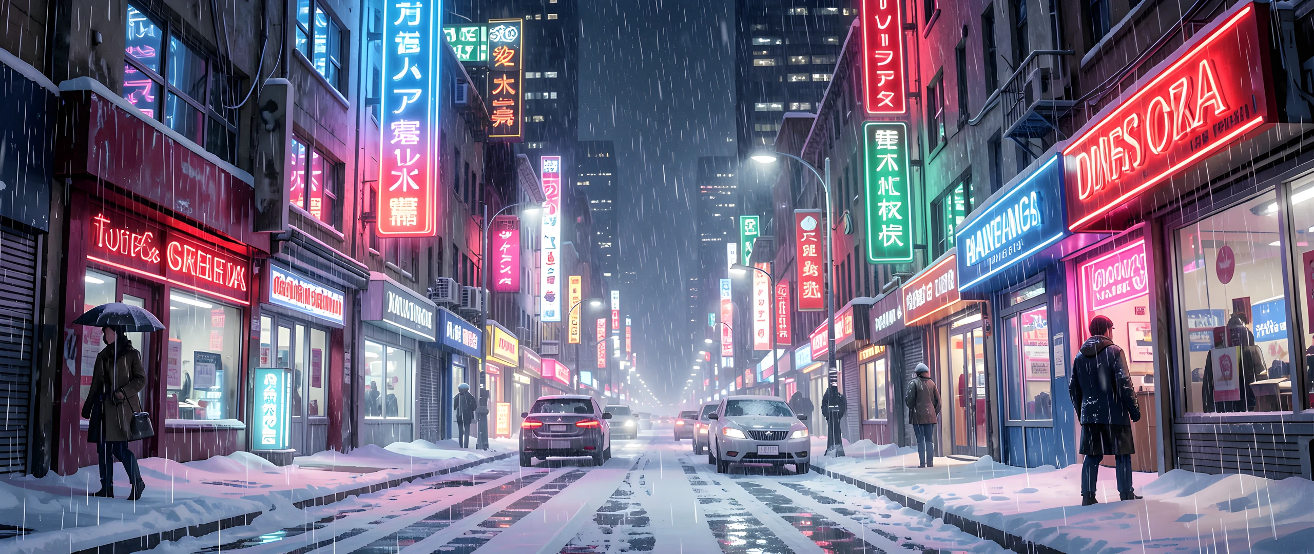 City Neon Storm