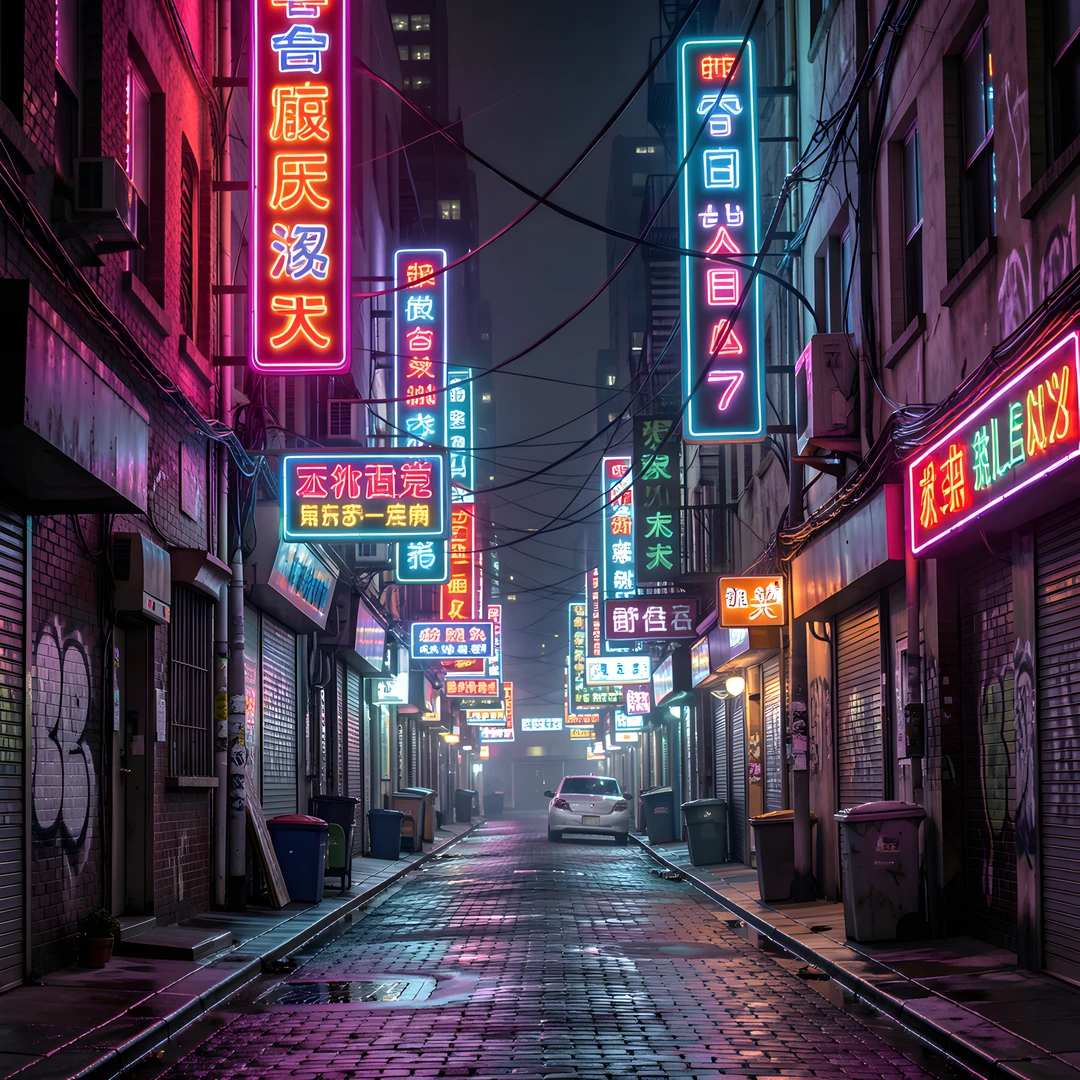 Neon Cityscape