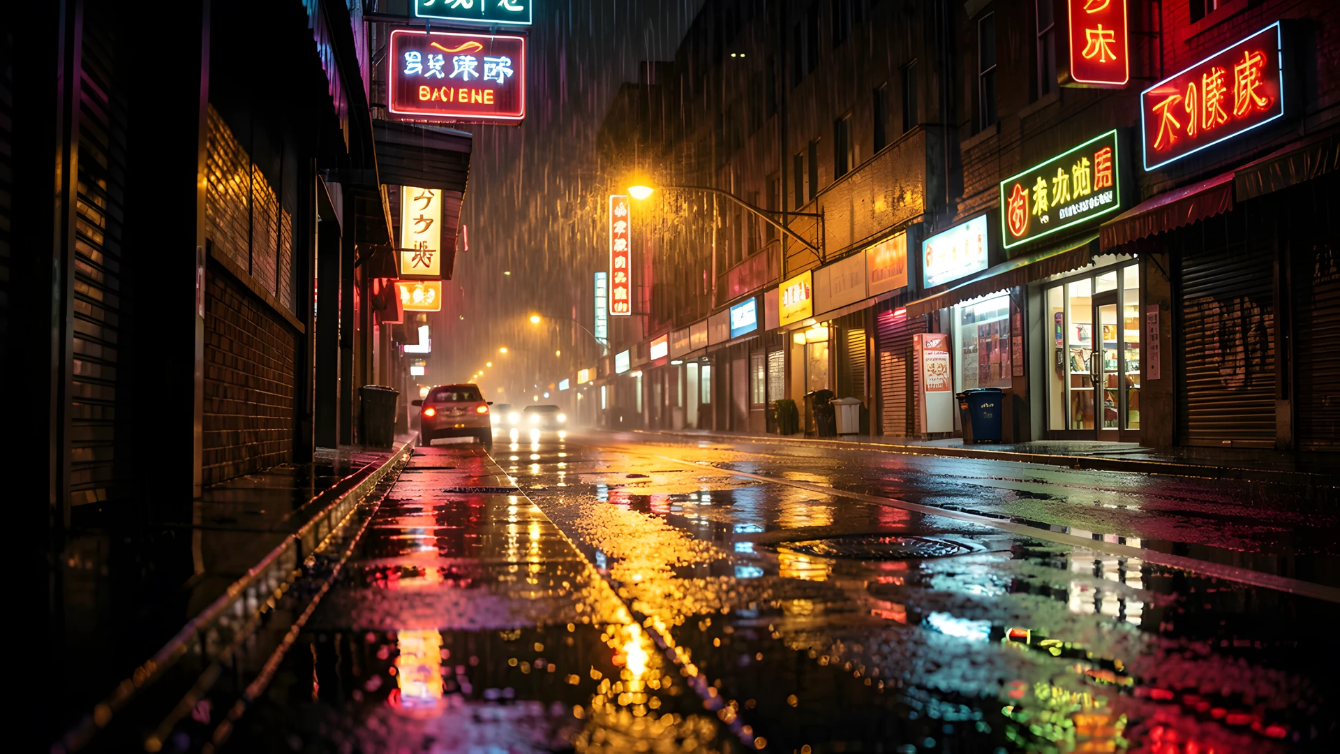 Neon City Night