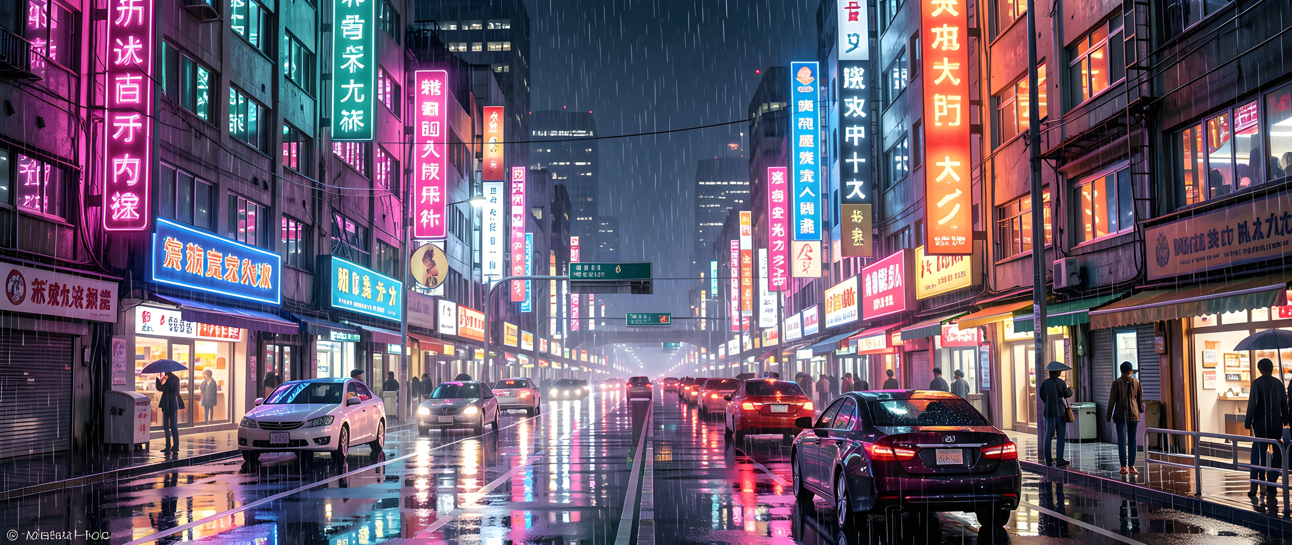 Neon City Streets