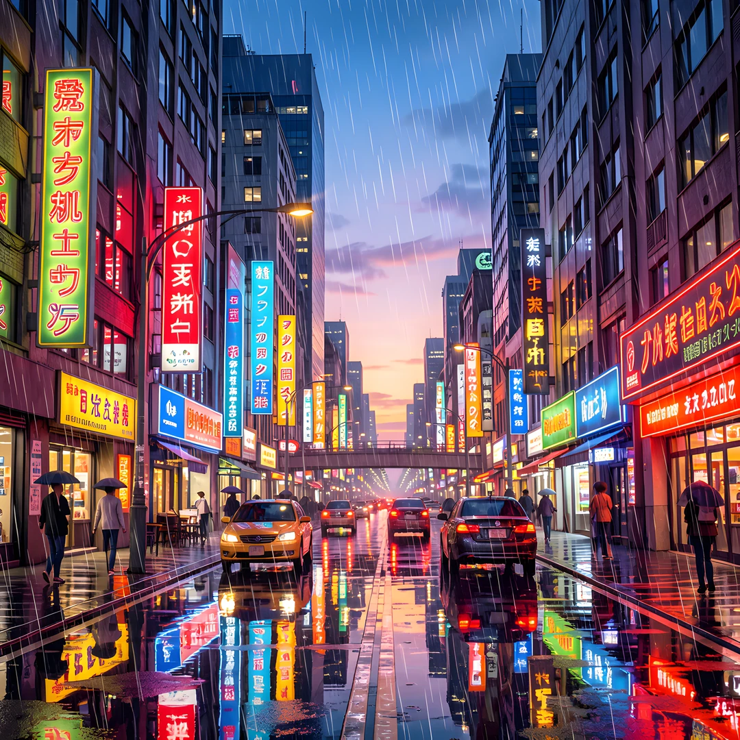 Stormy City Sky