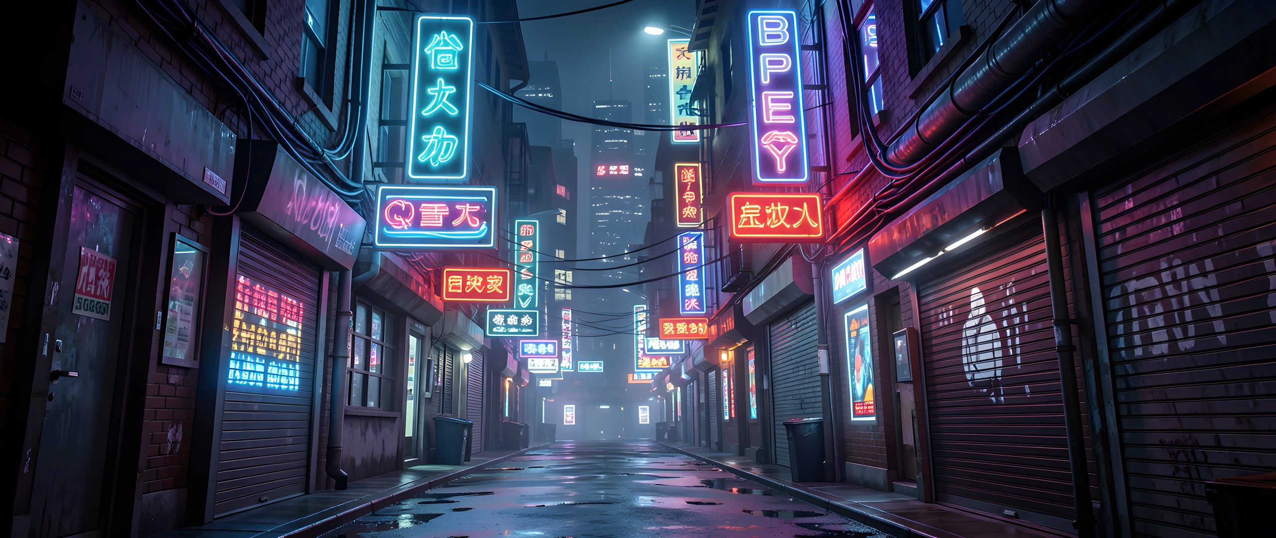 Neon Cyber Alley