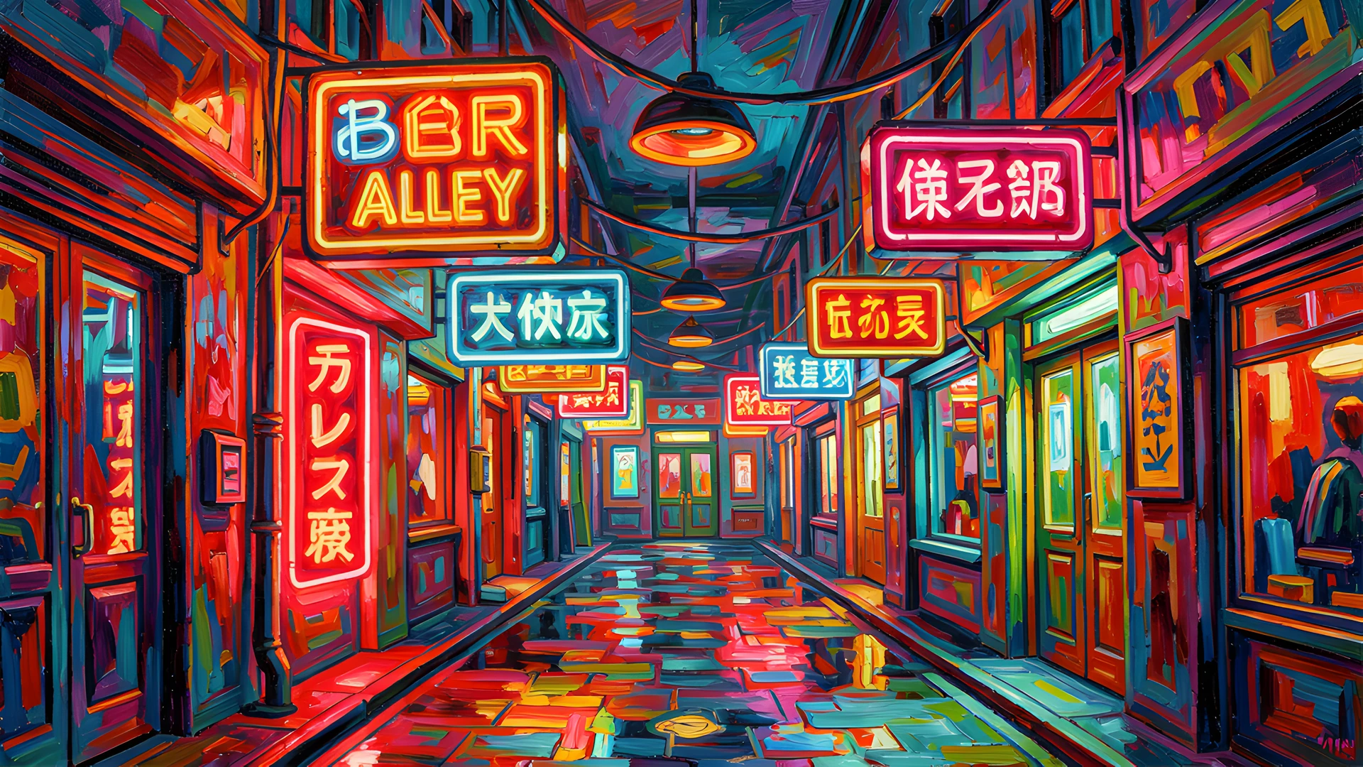 Colorful Streets Textured