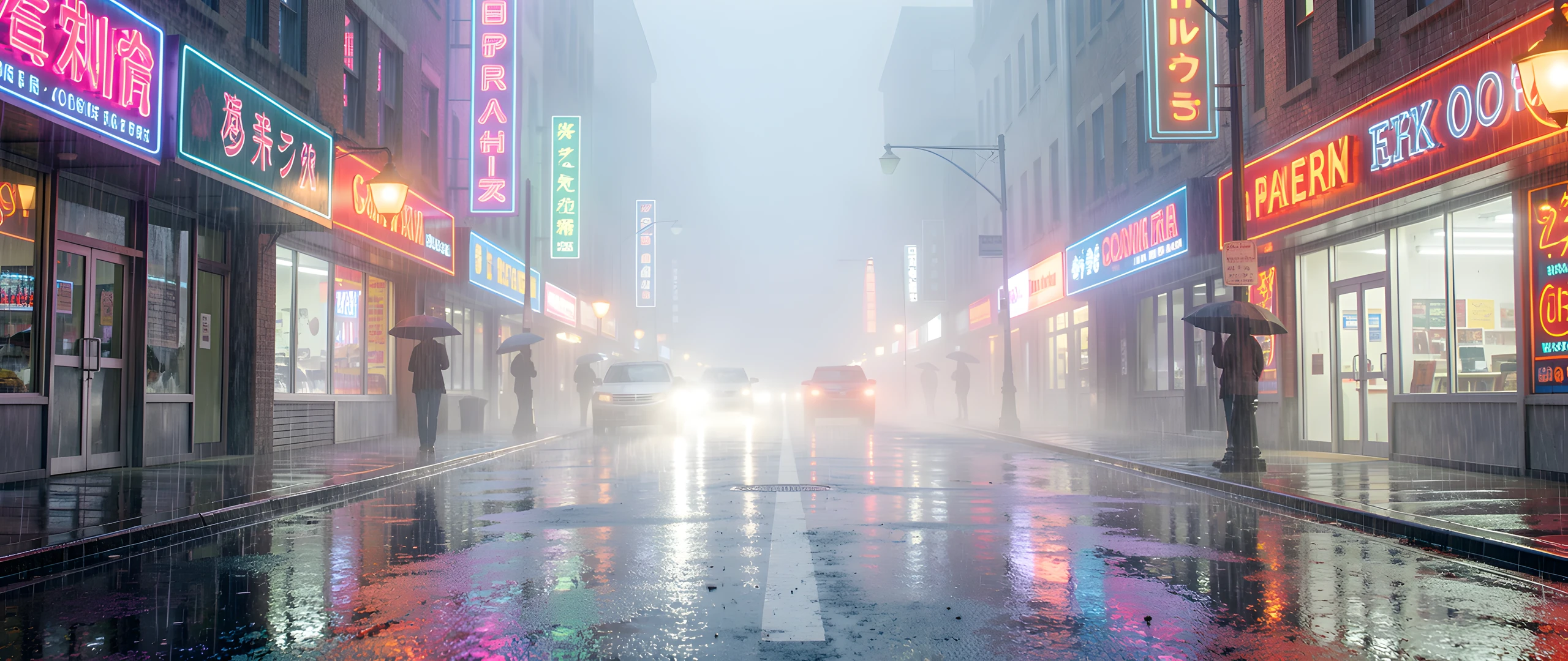 Rainy City Night