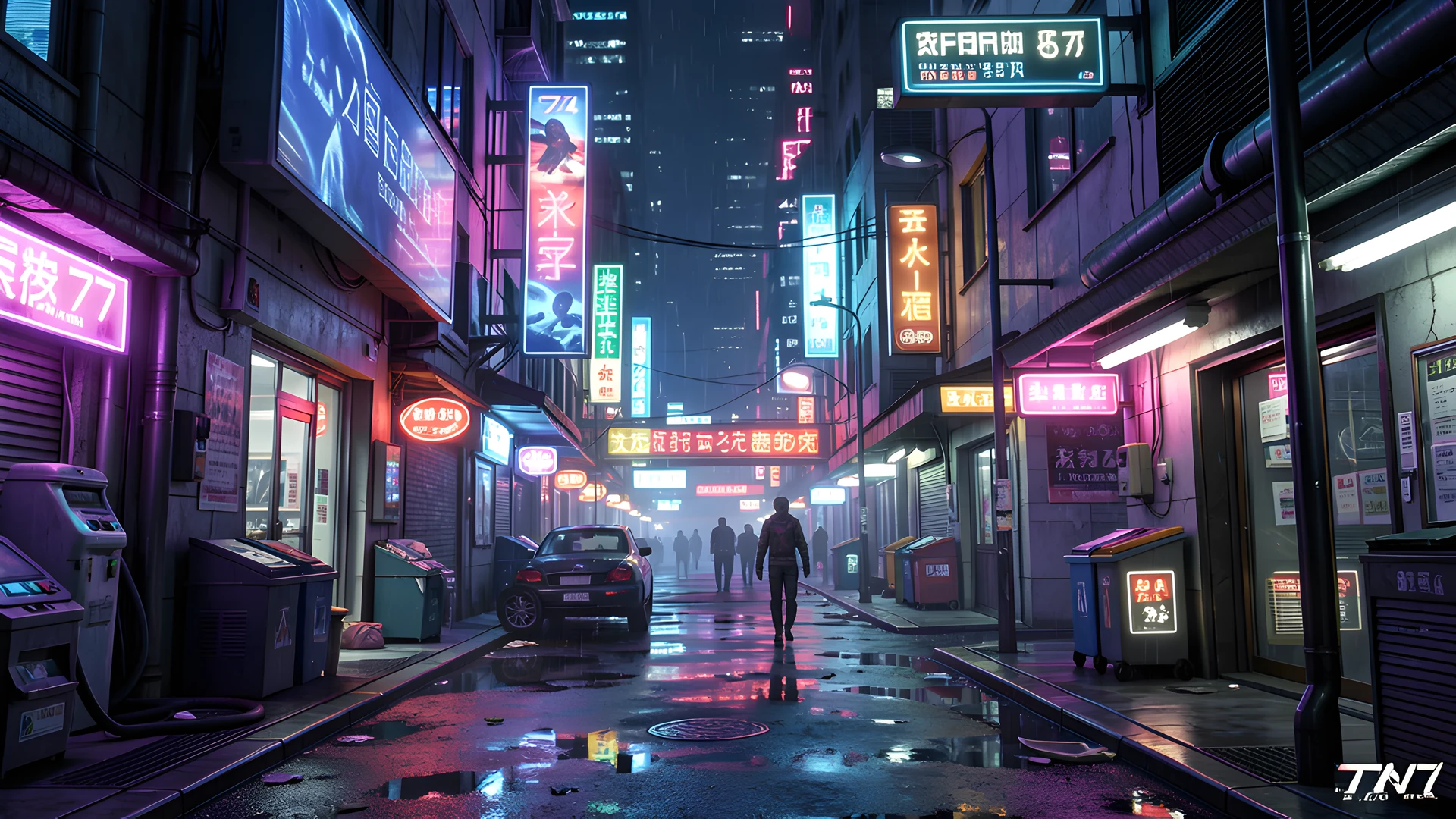 Neon City Streets