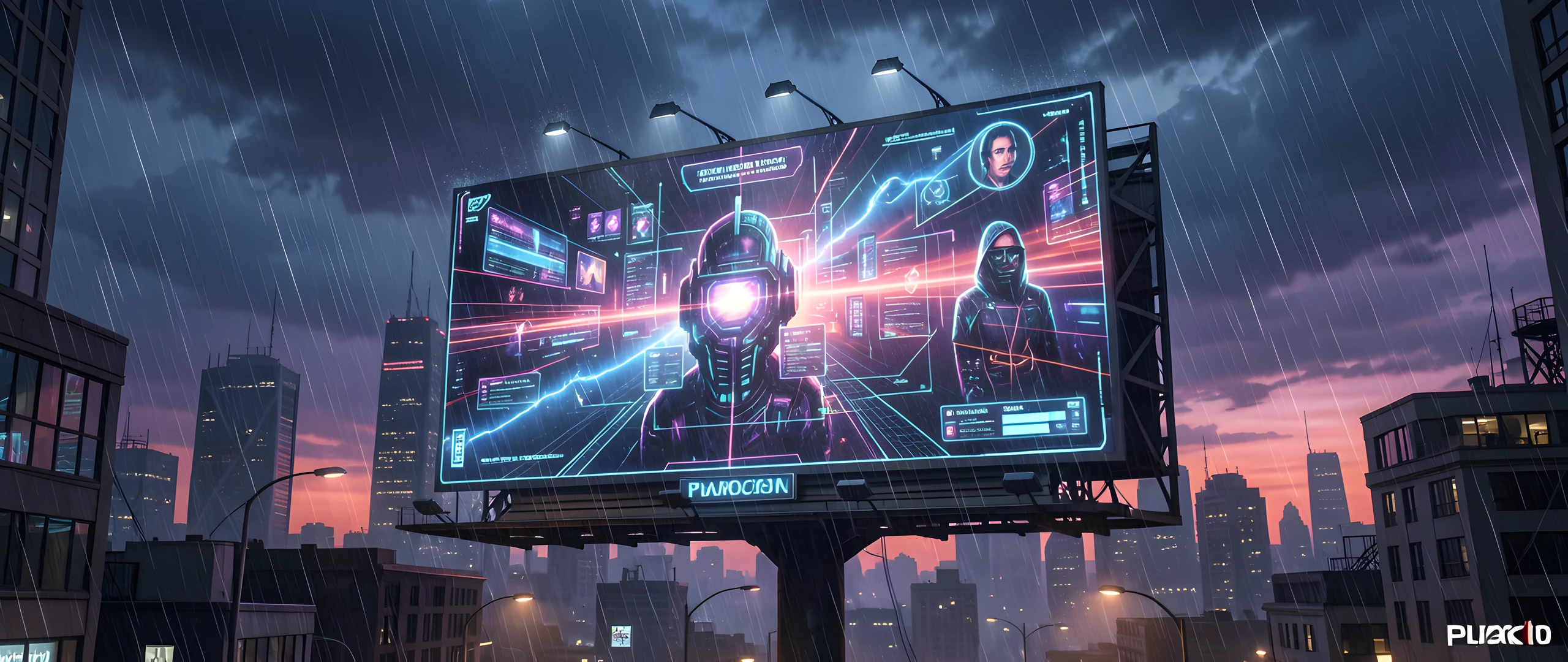 Cyber Storm Sunset