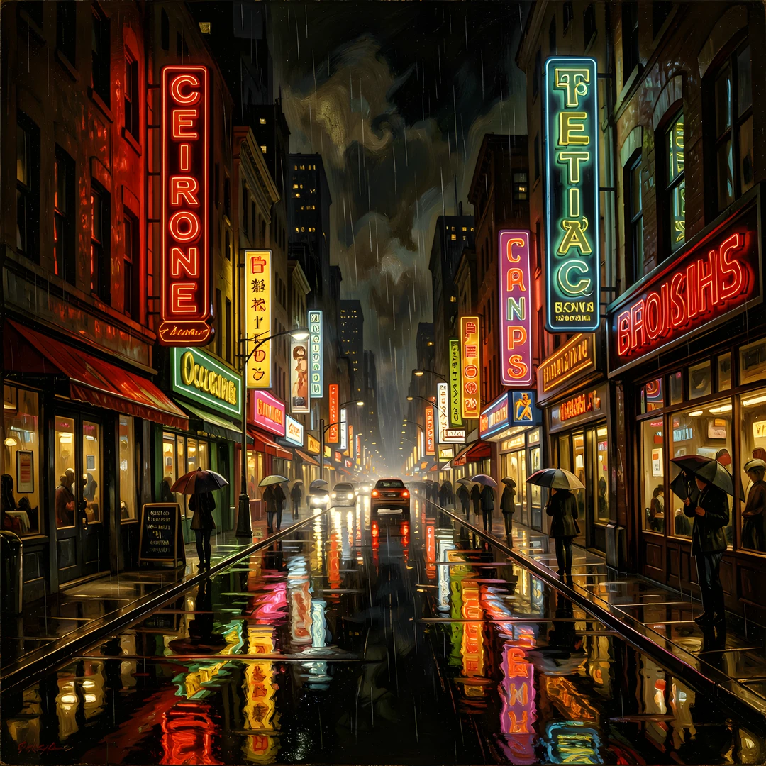 Rainy City Glow