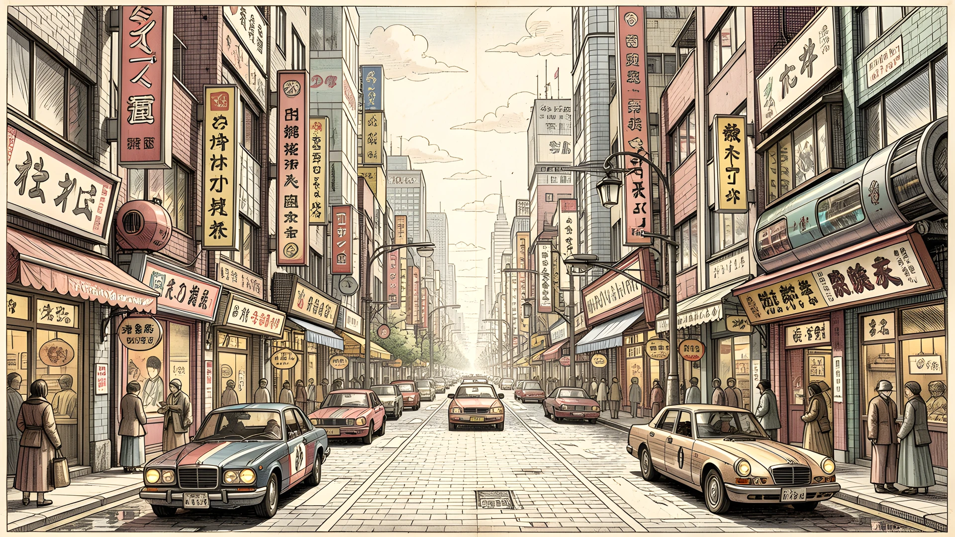 Robot Cityscape Cybernetic