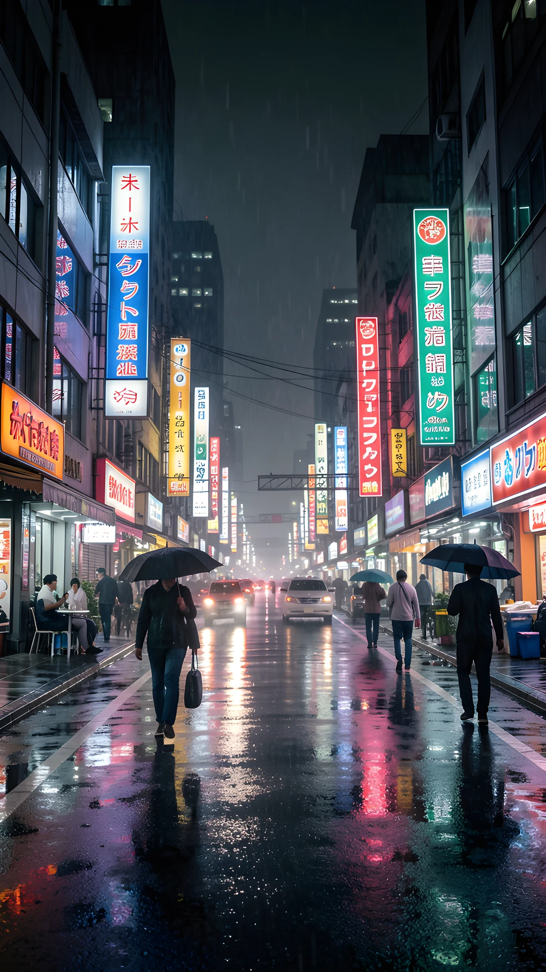 Rainy Cityscape