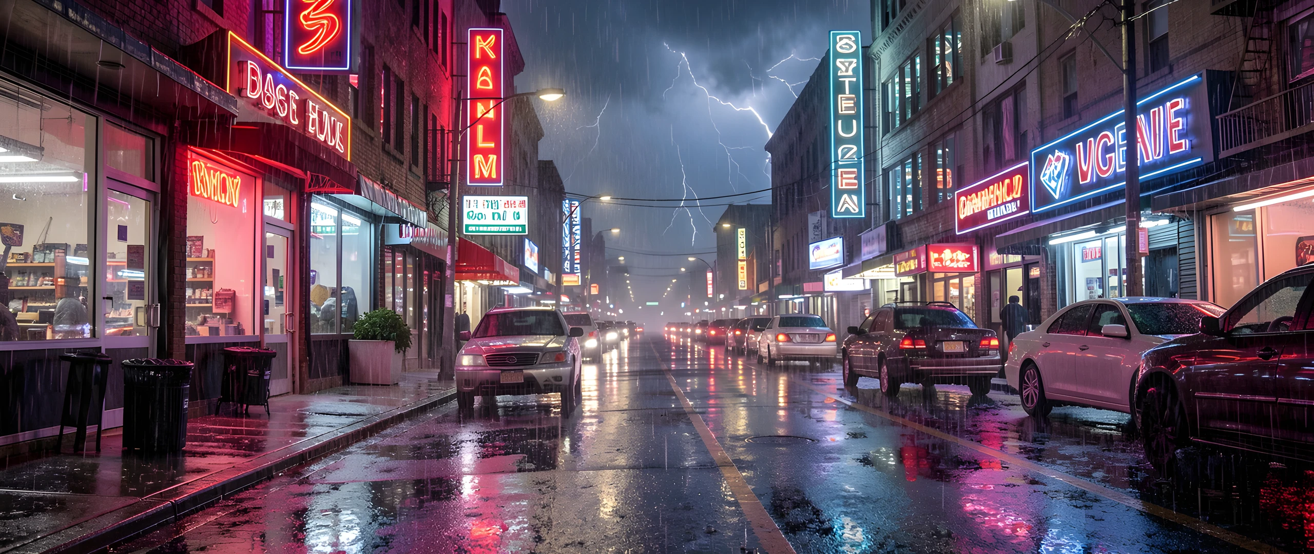 Neon City Night