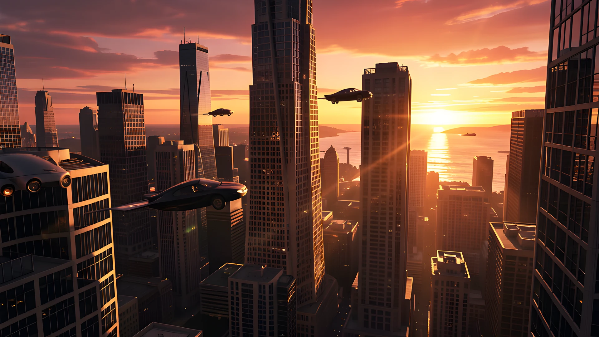 Golden Cityscape