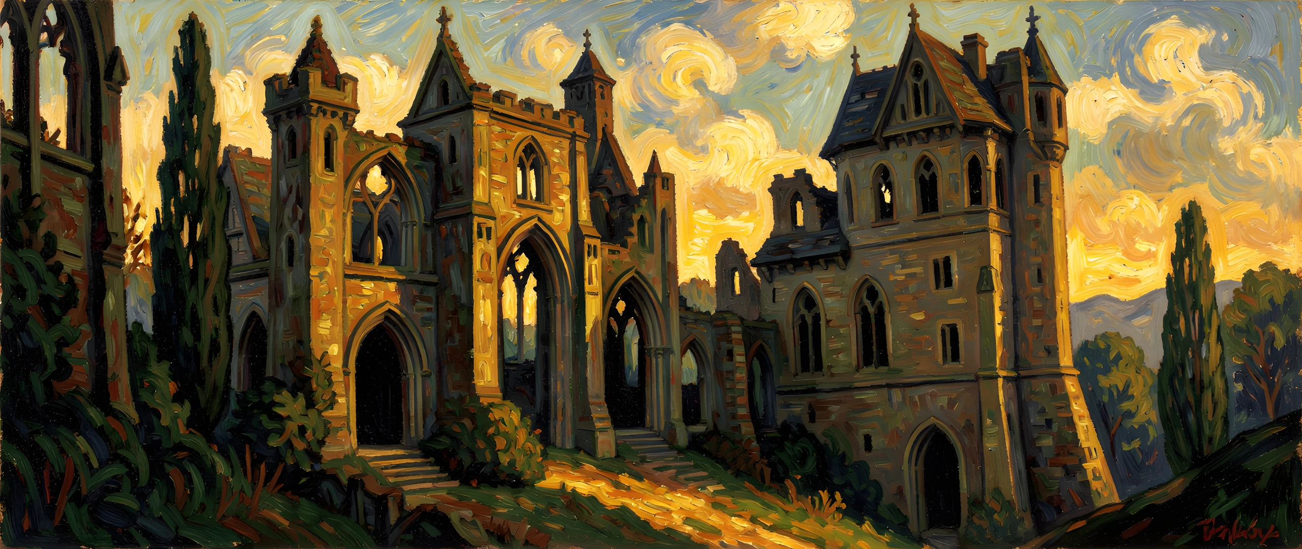 Golden Gothic Ruins