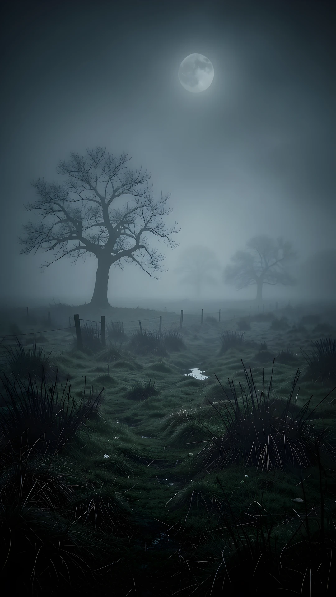 Dark Fog Landscape