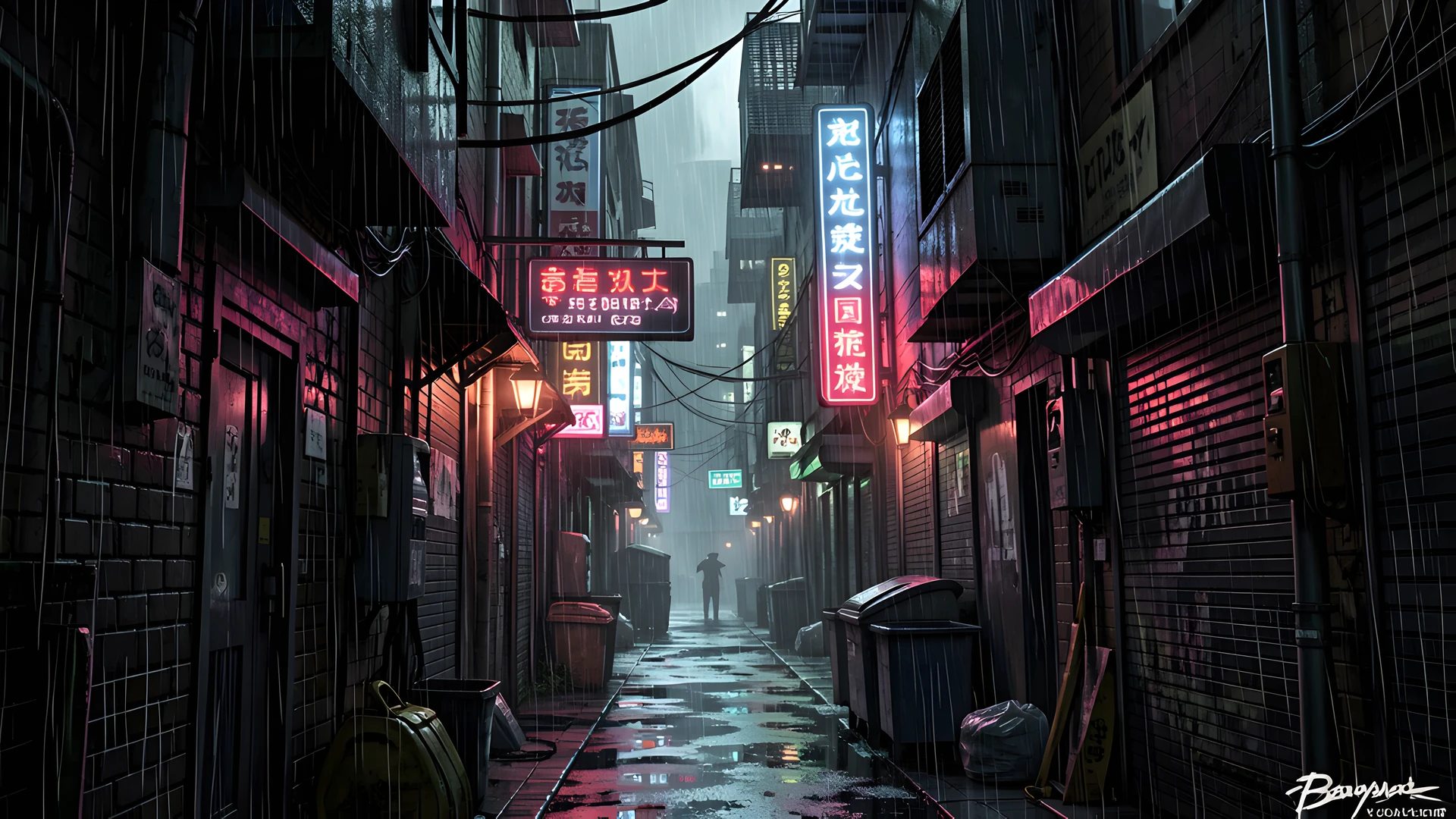 Rainy City Alley