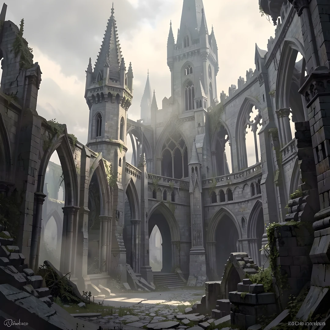 Gothic Castle Walls